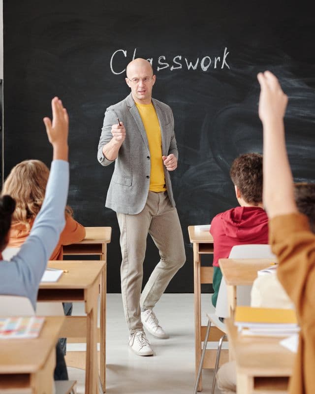 Trainer leading a classroom session for care staff